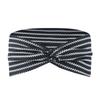 Retro Kariertes Florales Strick-Schweißabsorbierendes Yoga-Stirnband - Breites Outdoor-Haaraccessoire