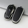 Soft TPU Car Key Case Cover Shell Sleeve Protector Holder for Tesla Model 3 / Model Y Key Rings Keychain Bag Accessories