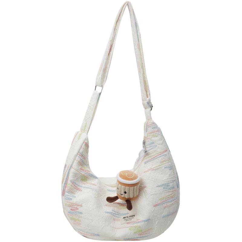 Aegean Sea Canvas Crossbody Shoulder Bag