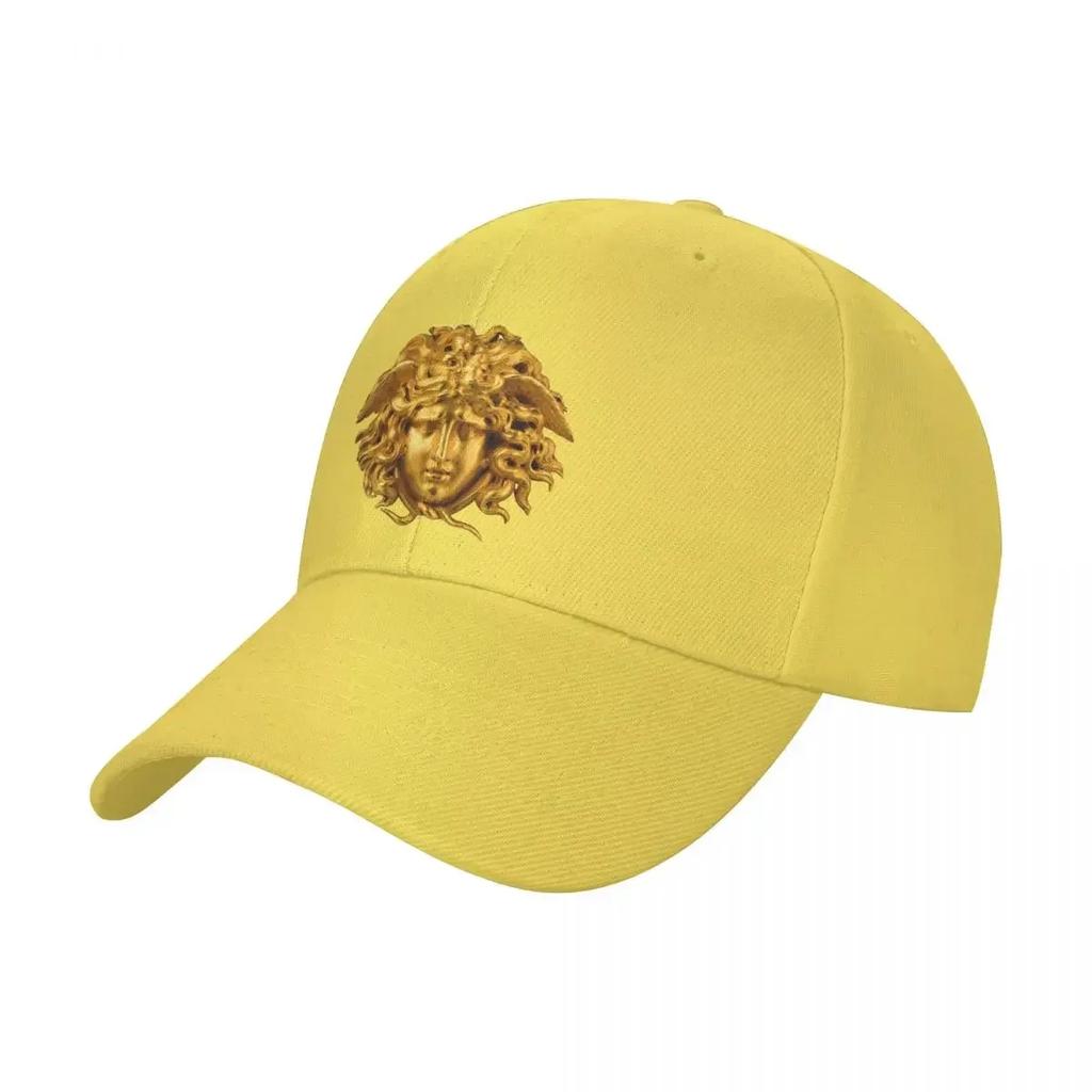 Casquettes de Baseball Dorées Élégantes et Chic à Cheveux Blonds Style Français pour Adultes Casquettes Solaires Chapeaux Mythologiques Grecs Chapeaux de Golf Réglables en Polyester