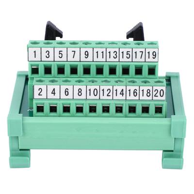 Terminal Block Connector PLC Module IDC20P 35mm DIN Rail Wiring Electrical Supplies