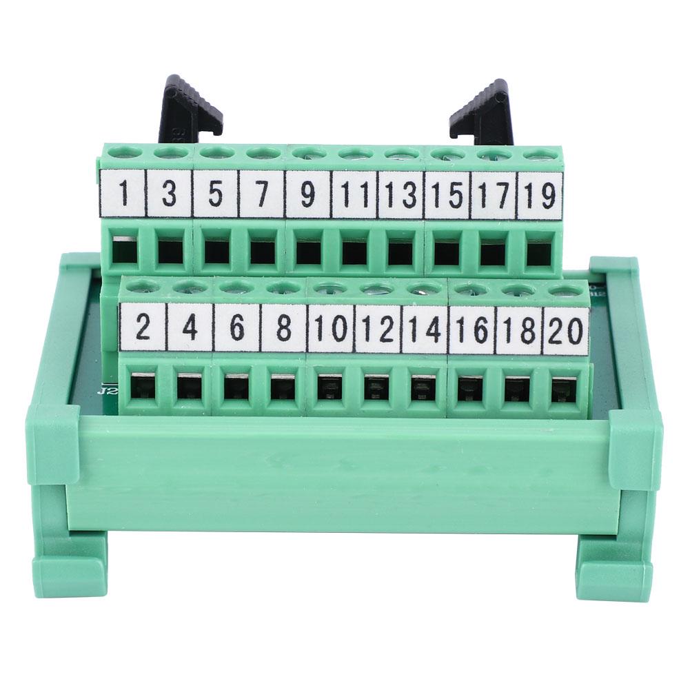 

Terminal Block Connector PLC Module IDC20P 35mm DIN Rail Wiring Electrical Supplies