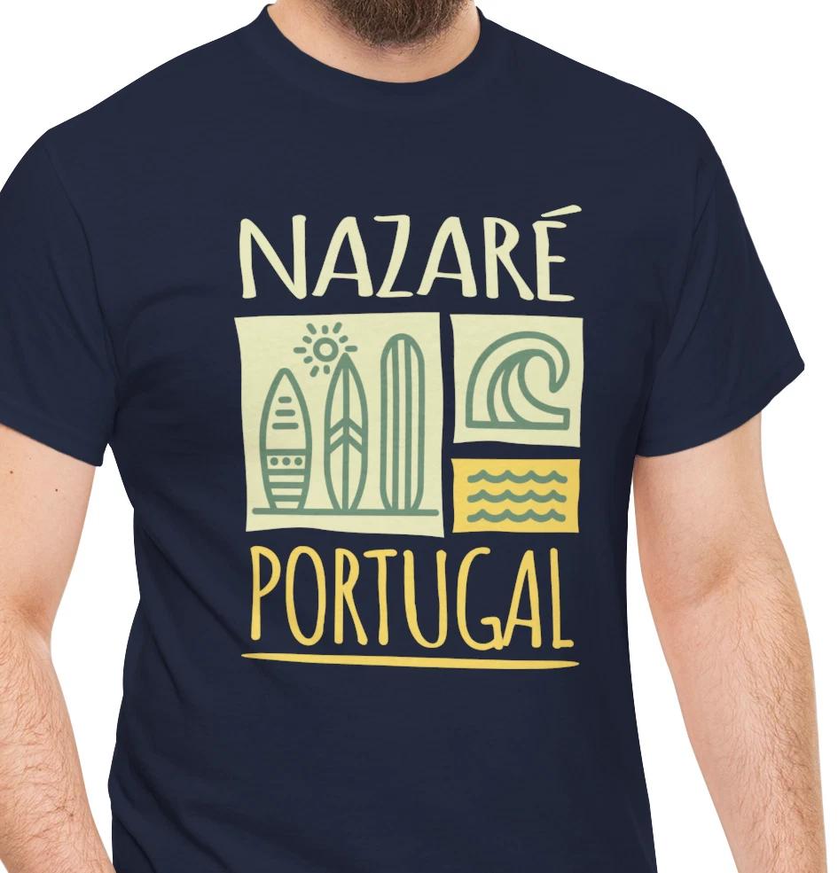 Nazare Portugal Surf Board Waves T shirt | Beach Vacation Tee 3XL