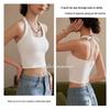 Women's Retro Halter Cami with Padded Bra