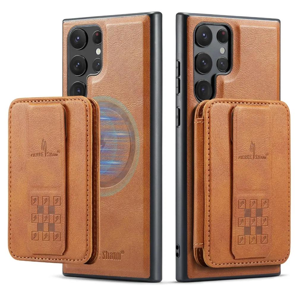 2 In 1 Detachable RFID Blocking Card Slot Wallet Case For Samsung Galaxy S24 Ultra S23 FE S22 Plus+ Shockproof PU Leather Cover