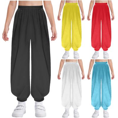 Uniformes de Kung Fu para Meninos Meninas Conjunto de Tai Chi Wing Chun Fato de Treino de Artes Marciais com Calças de Cintura Elástica para Crianças Performance