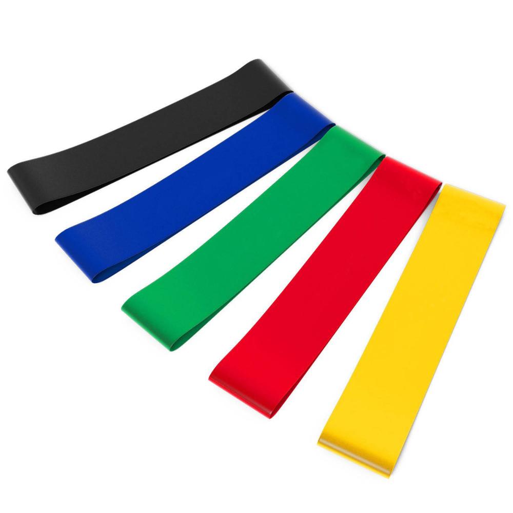 Pilates Gym Resistance Bands Strength Training Nature Rubber Loop Sports Fitness Workout Elastic Athletic Yoga Expander