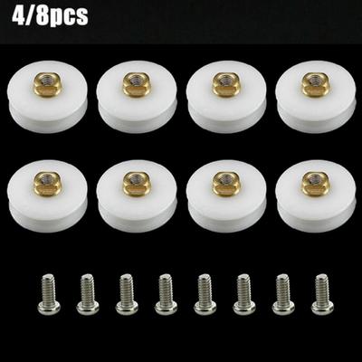 4/8pcs Shower Door Rollers Pulley Bathroom Sliding Glass Door Wheels Roller Bathroom Door Replacement Wheels 22mm Diameter