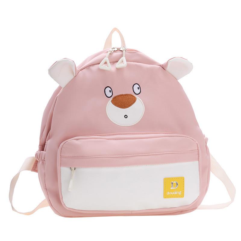 Cute And Stylish Unisex Cartoon Bear School Backpack For Toddlers With Durable Nylon Fabric