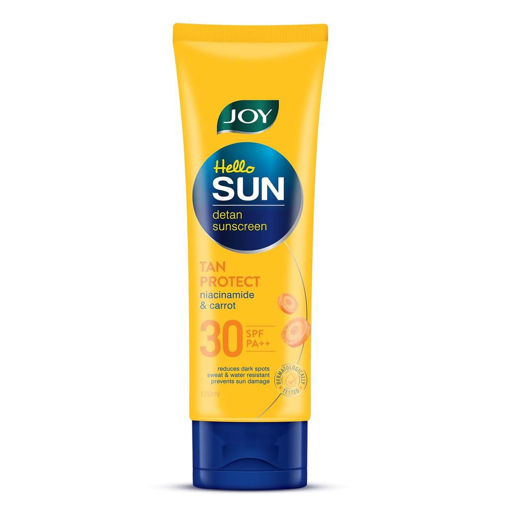 JOY Broad Spectrum SPF 30 Face & Body Sunscreen 120ml Lightweight Non Greasy Anti Tan Lotion