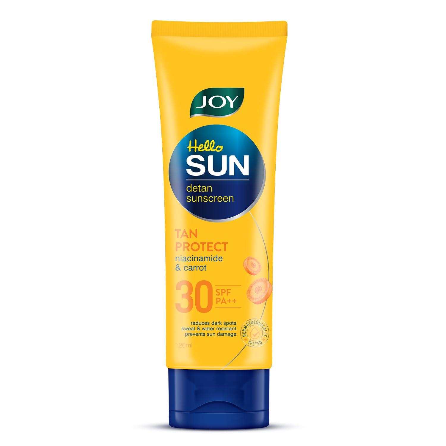 

Joy Broad Spectrum SPF 30 Face & Body Sunscreen 120ml Lightweight Non Greasy Anti Tan Lotion