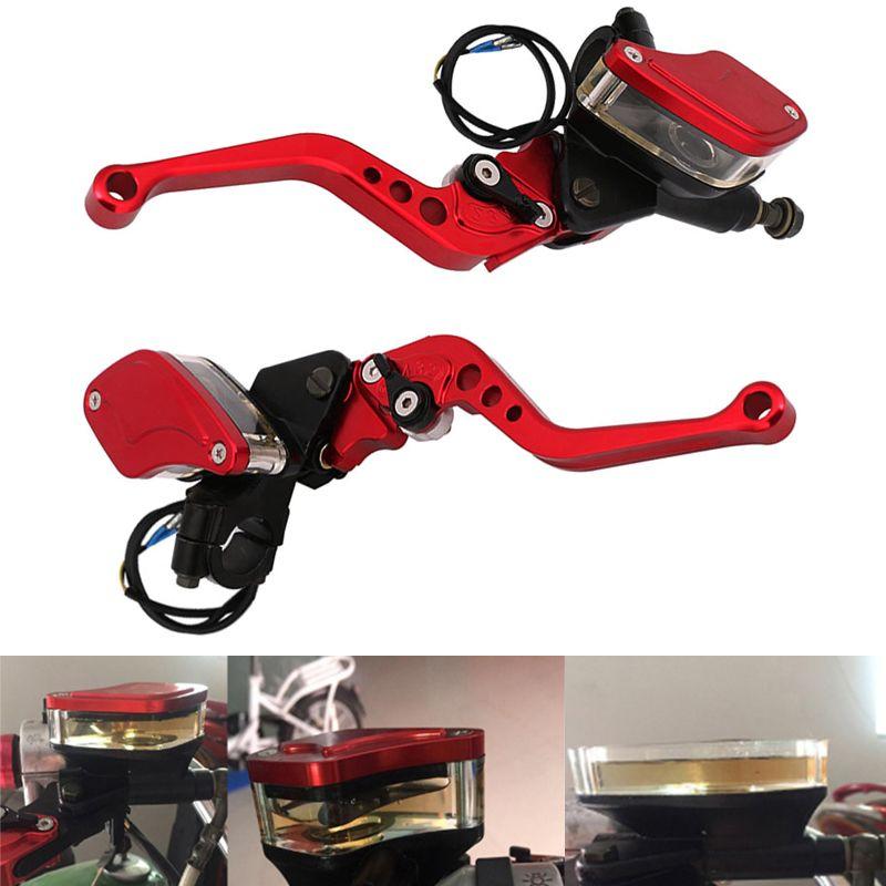 Elektrische Motorradmodifikation mit nicht-Brembo Bremssattel seitlich montiertem Druckgriff und faltbarer Hydraulikpumpe für HONDA