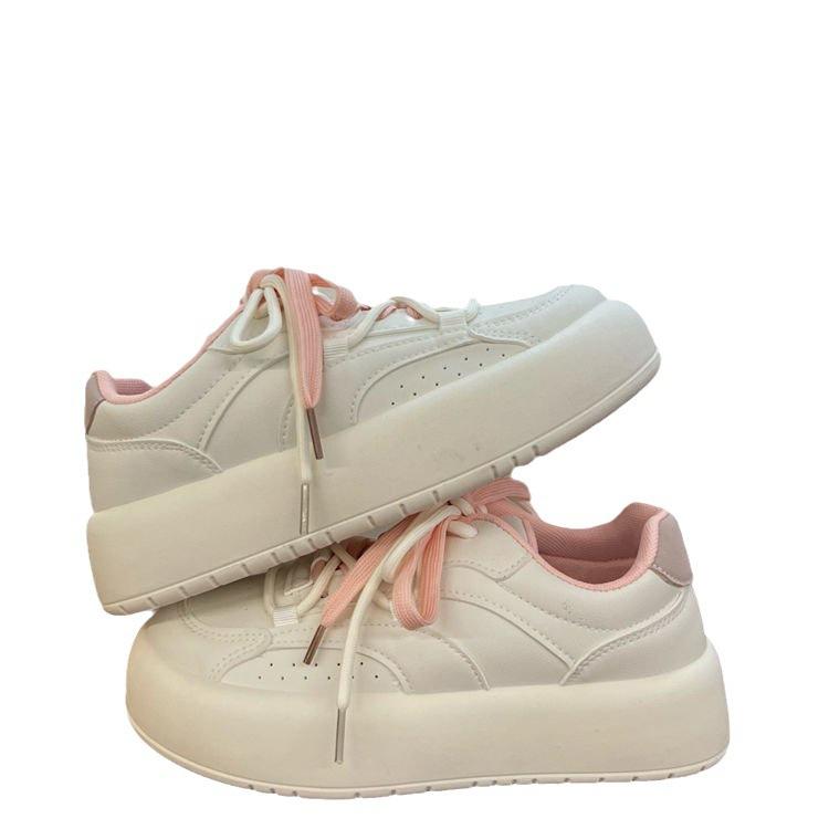 Women's Thick-Soled Shoes for Students All-Match Good-looking Sports Big Toe Board Shoes for Women  Summer New Casual Shoes White Shoes