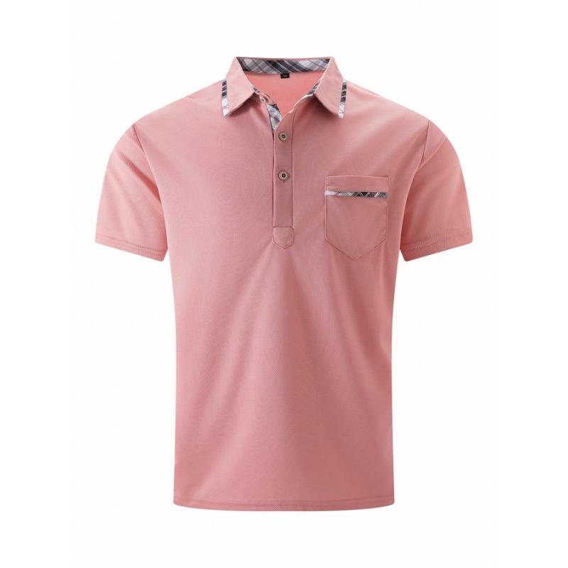 

Летняя мужская футболка с коротким рукавом и воротником, мужская рубашка поло, топ, клетчатые поло для мужчин XXXL