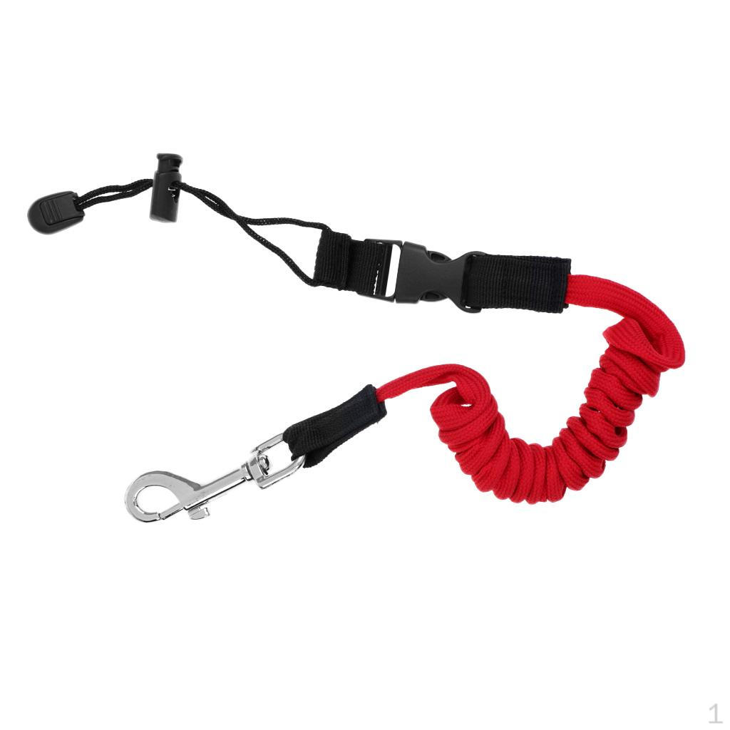 Leash Fishing Rod Pole Coiled Lanyard Cord