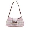 South Korea's New Niche Sweet Plaid College Style Underarm Bag Women's Fashion Casual Girl Style Versatile Shoulder Bag