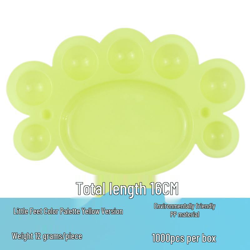 Student Art Color Palette - White Compact Plastic Dish