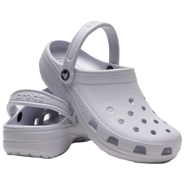 Crocs Fashionable and Comfortable Commuting Outdoor Simple Casual Hole Shoes for Men and Women Frost Purple