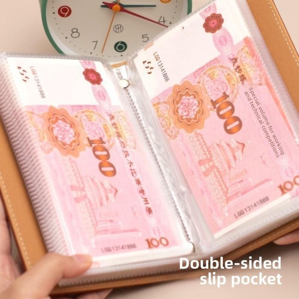 Waterproof 50 Envelopes Money Saving Challeng Large Capacity Cash Storage Book