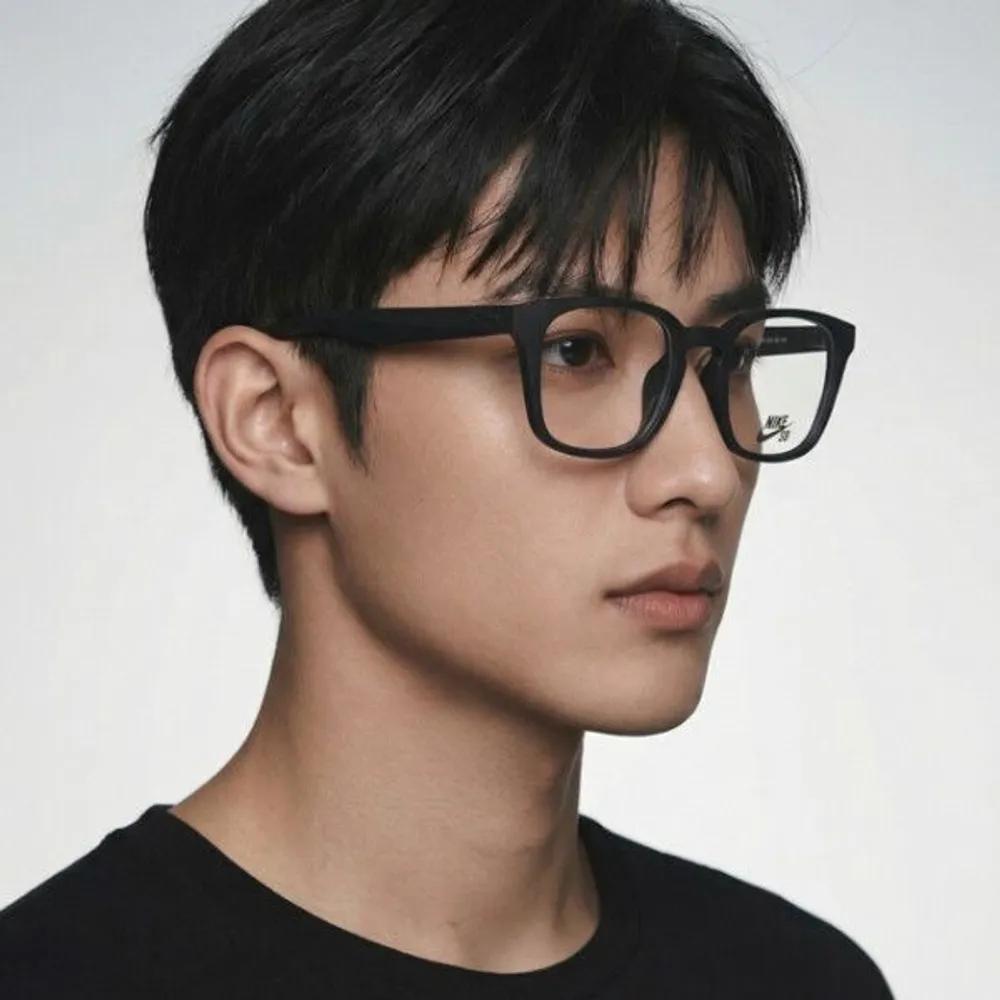 

Eyeglass Frames NIKE7114 002 Matte Black Horn-rimmed Square Men s Women s