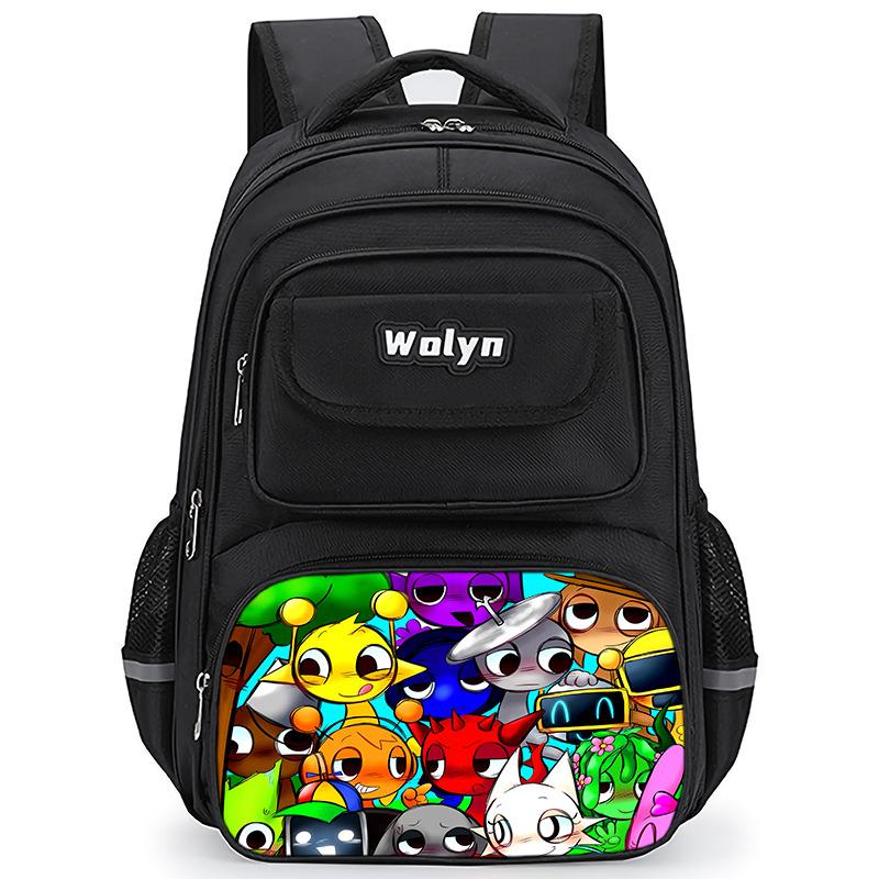 Rhythm Box Sprunki Gioco Zaino Anime Zaino Studente Zaino Scolastico Borsa Multifunzionale