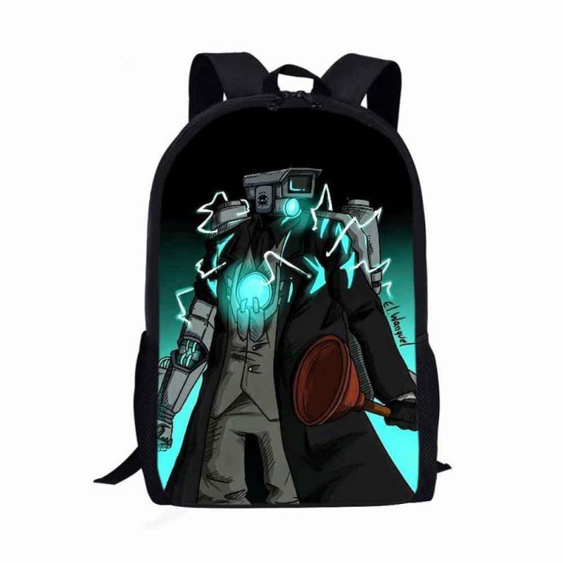Lightweight Kids School Backpack Boys Girls Anti-Strain Ergonomic Design Cartoon Print Oxford Fabric Bag Elementary