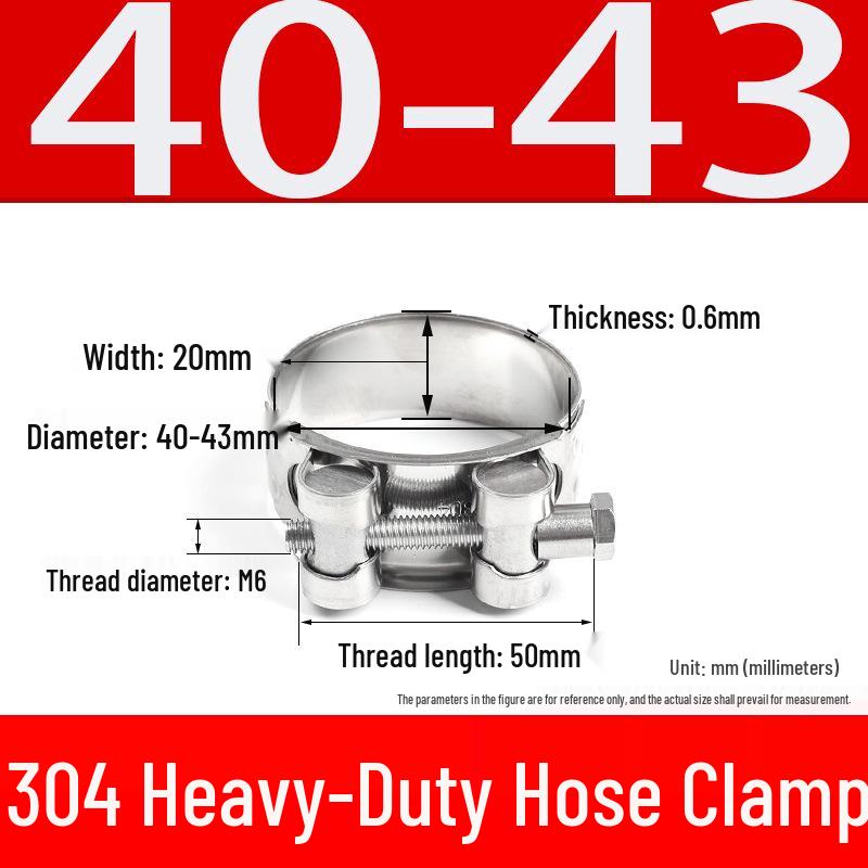 304 Stainless Steel European-Style Single Head Hose Clamp