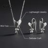 Elegant Floral Accessories Bouquet Necklace And Earrings Set Mini Vase Pendant Insert Real or Dried Flowers Jewelry for Mom Grandma Aunt Gift