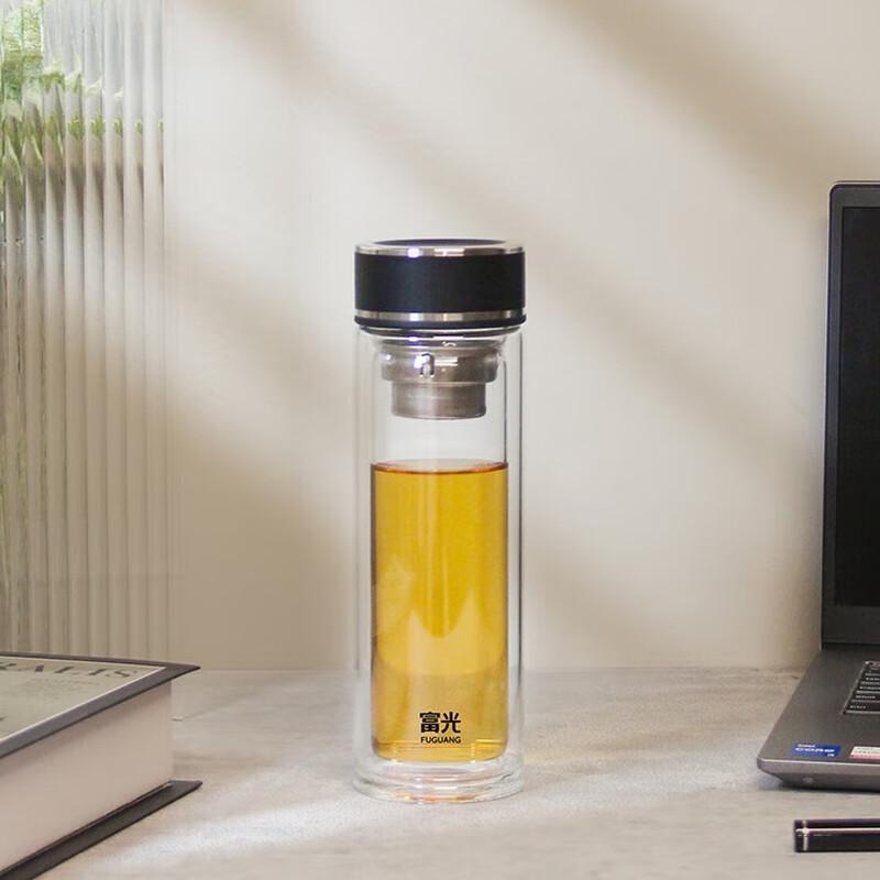 Fuguang Mingzhi Double-Layer Glass Tea Cup