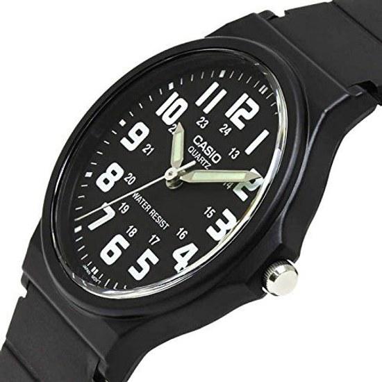 CASIO QUARTZ MQ-71-1B wristwatch watch men unisex resin black casual