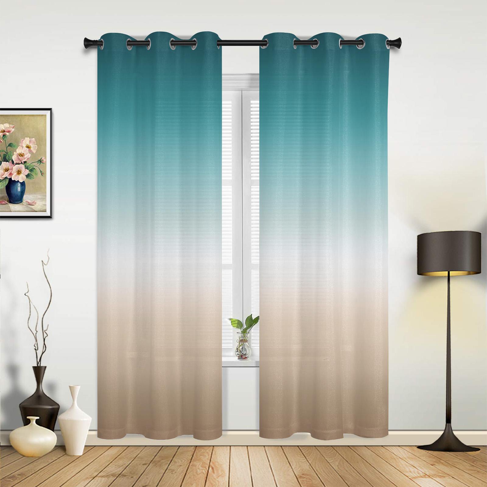 

Modern Red Gray Gradient Abstract Curtains Bedroom Living Room Drapes Kitchen Children Window Curtain Home Decor For Area Made Of Polyester W100*H130(CM)-Hooks&2PCS