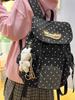 Zaino a Pois Contrasto Tasche Trasparenti Borsa Ita Grande Capacità Zaini Donna Borse Borse Stile College per Donna Zaino