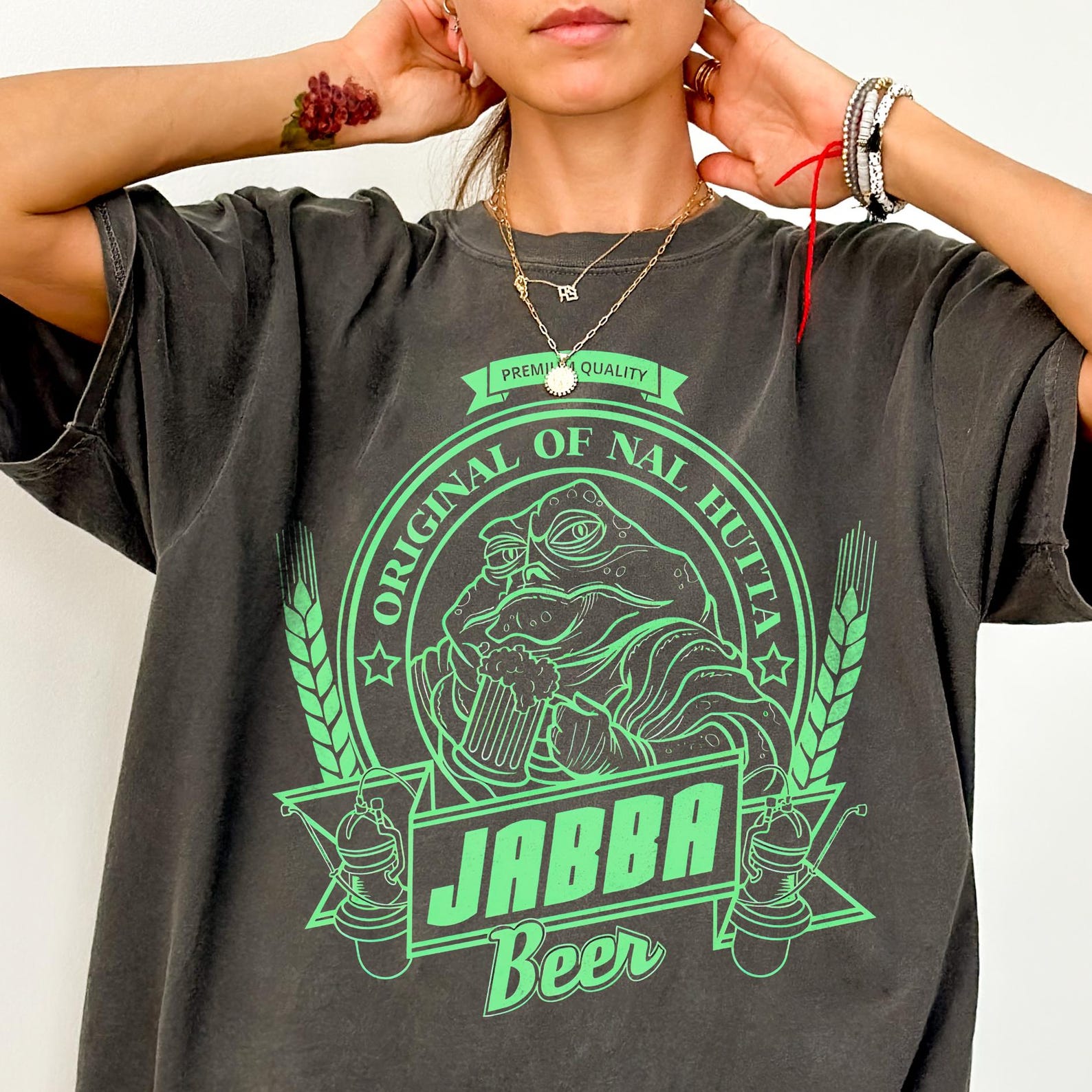 Jabba Beer Shirt - Vintage Star Wars Tshirt,Jabba The Hutt Tee M