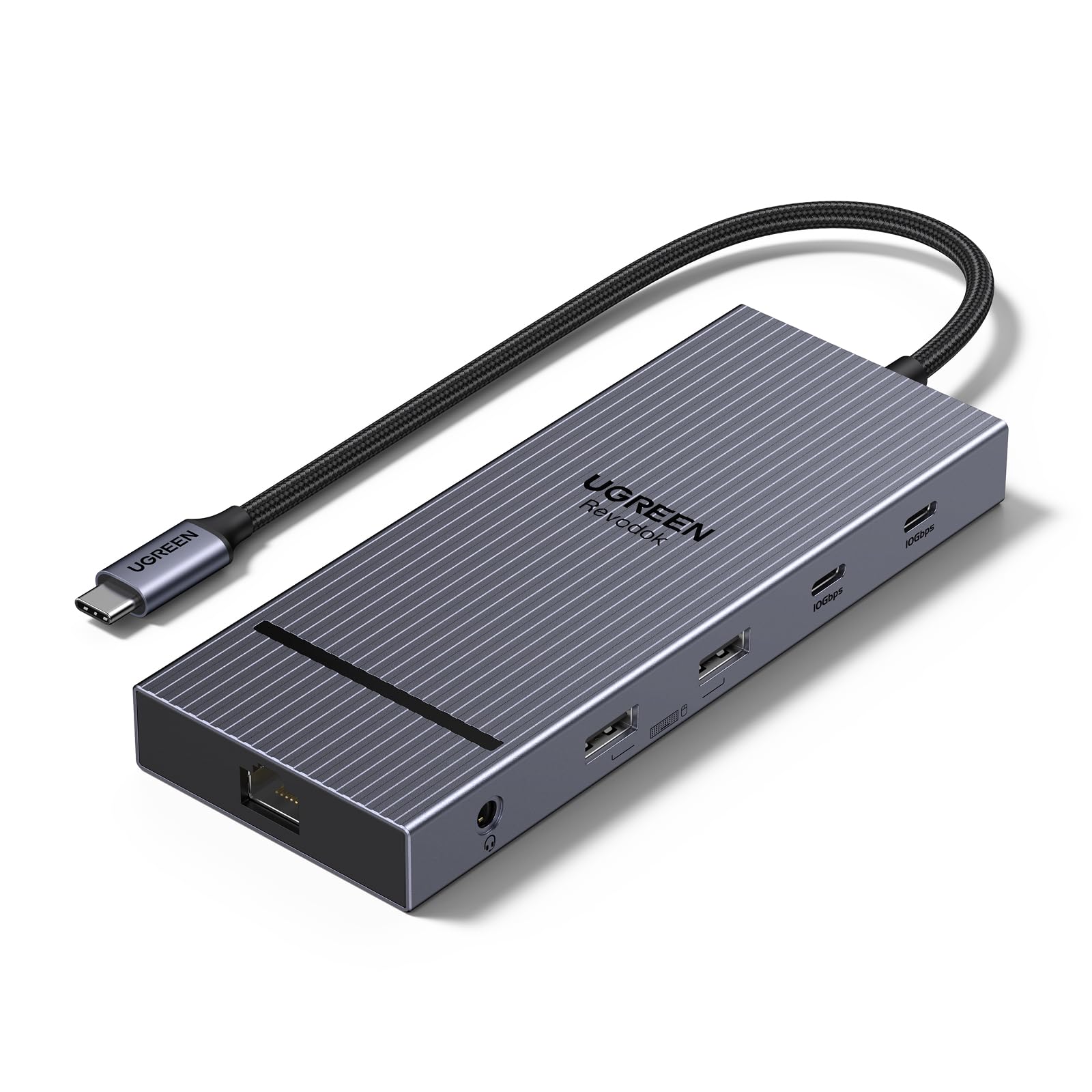 

Док-станция UGREEN Revodok Pro USB C DisplayPort HDMI 2x 10 Гбит/с 2x 100 Вт PD Быстрая 1000 Мбит/с Кард Док для ноутбука для 11-в-1 хаба, 4K@120 Гц + 4K@60 Гц