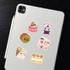 50pcs Cartoon Dessert Graffiti Stickers for DIY Suitcase & Notebook Decoration