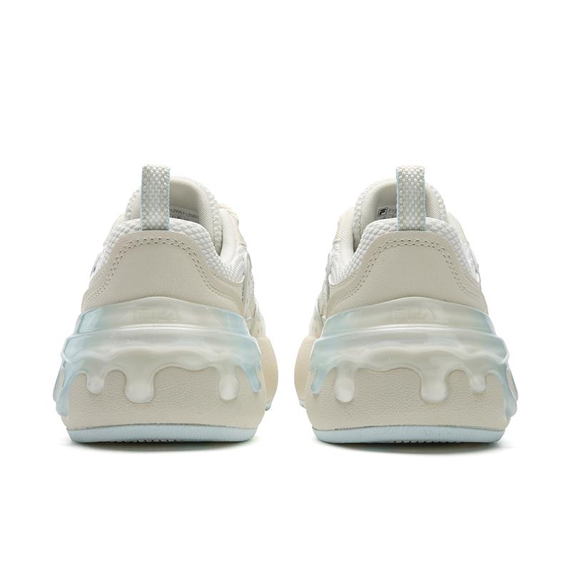 FILA CACTI Low top Skateboard Shoes Women's Cream White F12W611208FCW