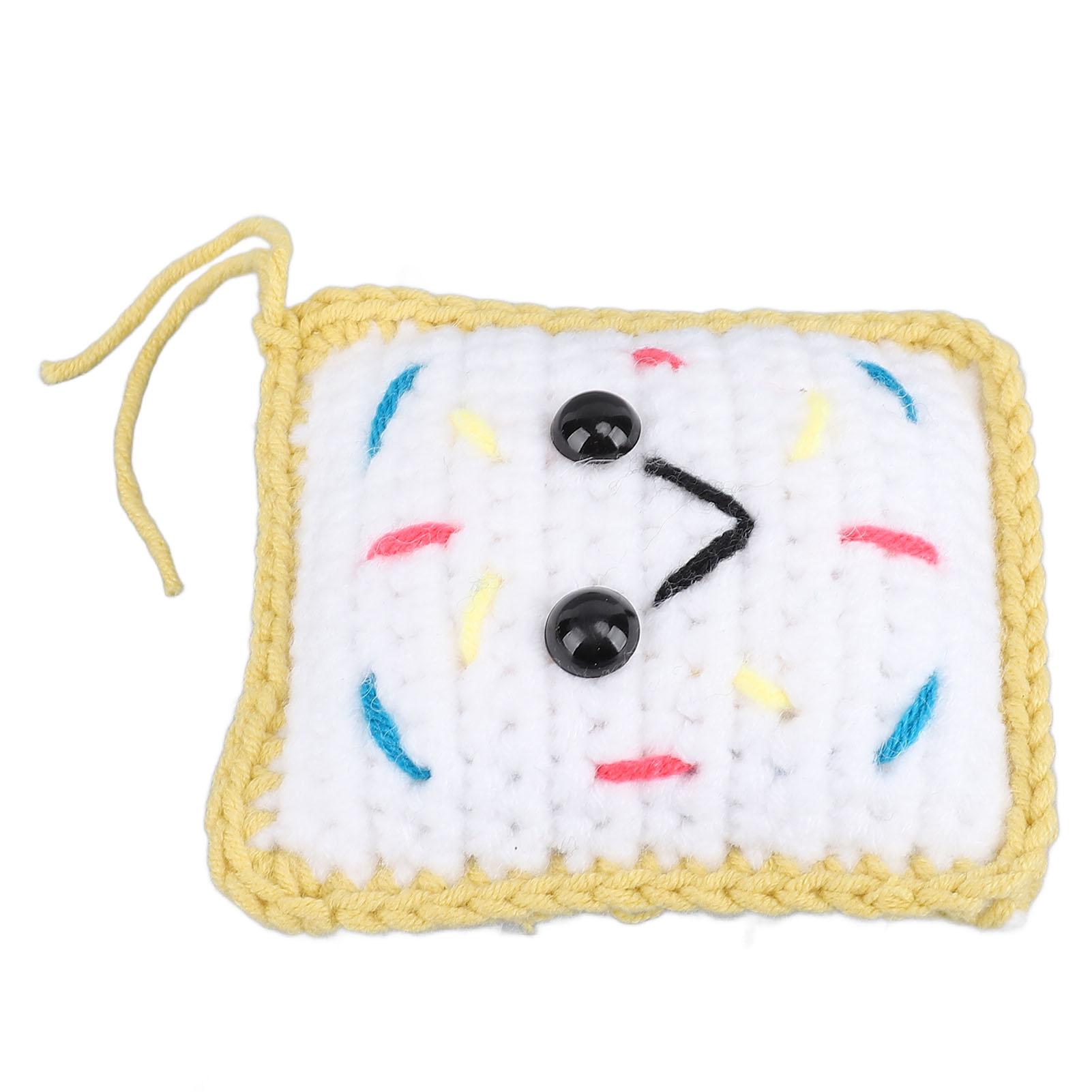 

Handcrafted Crochet Toy Cute Funny Soft Comfortable Knitting Doll for Keychain Decoration with
