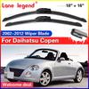 Двірник для автомобіля Daihatsu Copen 18"+16" 2002-2012 Автомобільні щітки склоочисника для лобового скла Віконні щітки з кріпленням U-гачок