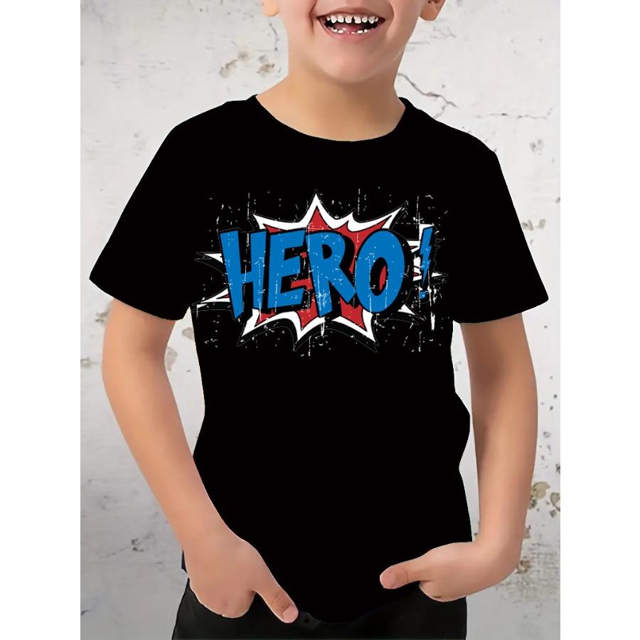 Chlapecké tričko Tyrannosaurus Rex Módní trend Trička s 3D potiskem Dětské tričko s kulatým výstřihem a krátkým rukávem Chlapecké letní rychleschnoucí oblečení