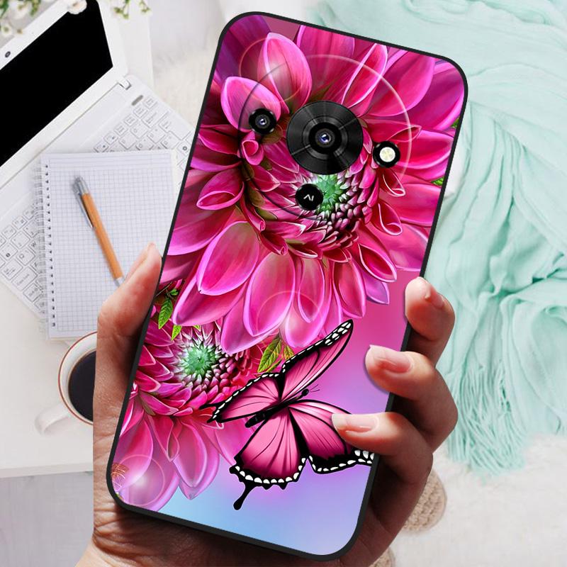 For ZTE Blade A76 5G Z2469N Case TPU Soft Rose Panda Cute Silicone Case Covers For ZTE Blade A76 A 76 BladeA76 5G Phone Cases