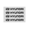 4 ks Samolepky na kliky dveří auta Samolepky na pneumatiky Zpětná zrcátka pro Hyundai I30 Accent Creta Kona IX35 I40 Getz Sonata Elantra Veloster