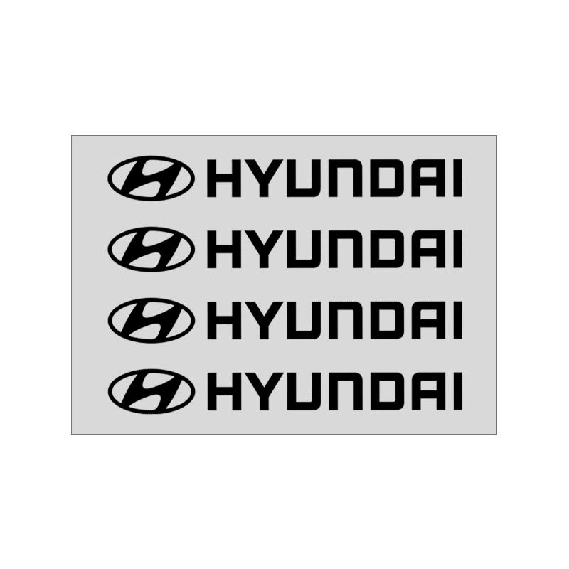 4Pcs Car Door Handle Stickers Tire Rear View Mirror Decals For Hyundai I30 Accent Creta Kona IX35 I40 Getz Sonata Elantra Veloster