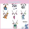 Sött tecknad karaktär Stitch Halsband För Halloween Anime Hänge