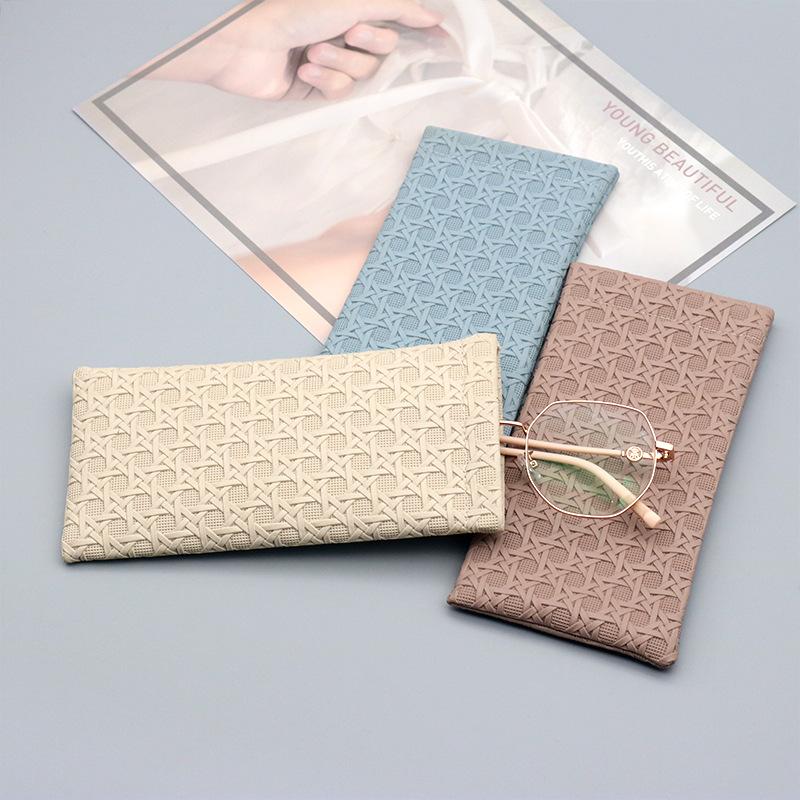 Portable Squeeze Top Case Sunglass Case - Δερμάτινη μαλακή θήκη γυαλιών ηλίου Εύχρηστη Θήκη για γυαλιά ηλίου