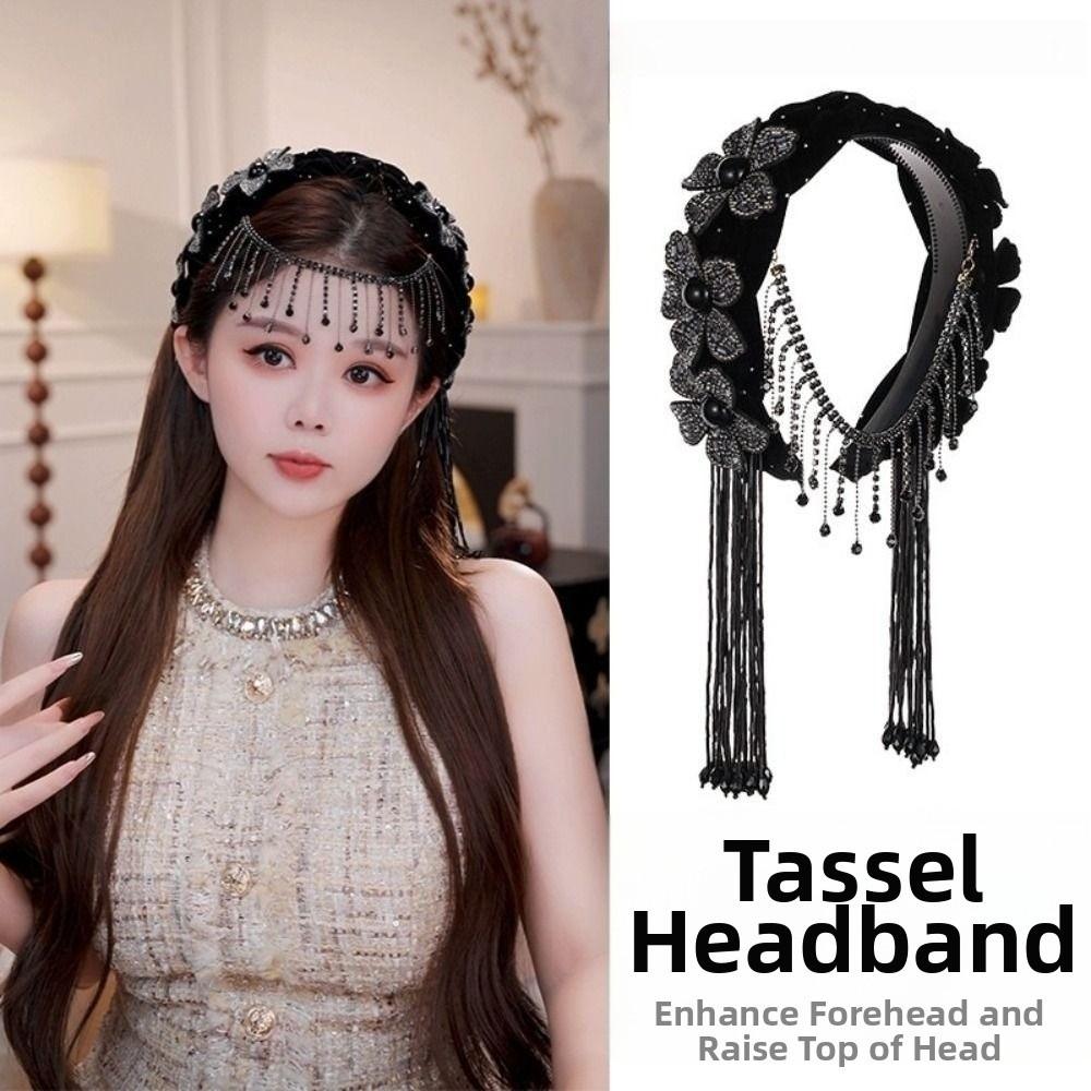 Exquisite Braid Flower Hair Hoop Sweet Elegant Headband Photo Props Wide Hair Band  Holiday Decor