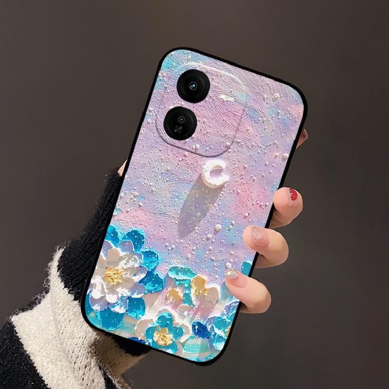 For IQOO Z9x Case Soft Silicone Shockproof Protection Cases Funda For Vivo IQOO Z9x Anti-fall Protection Phone Cover Coque