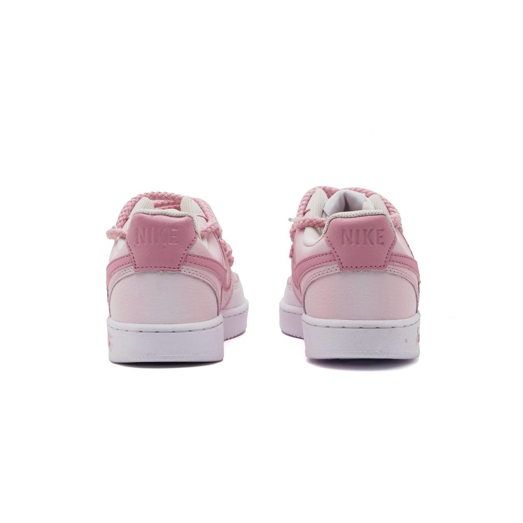 Nike Court Vision Abrasion Resistant Low top Skateboard Shoes Unisex Pink White DH2987-002(Team1393-)