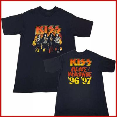 T-shirt Kiss Alive World Tour 96 97 1996 T-shirt della band