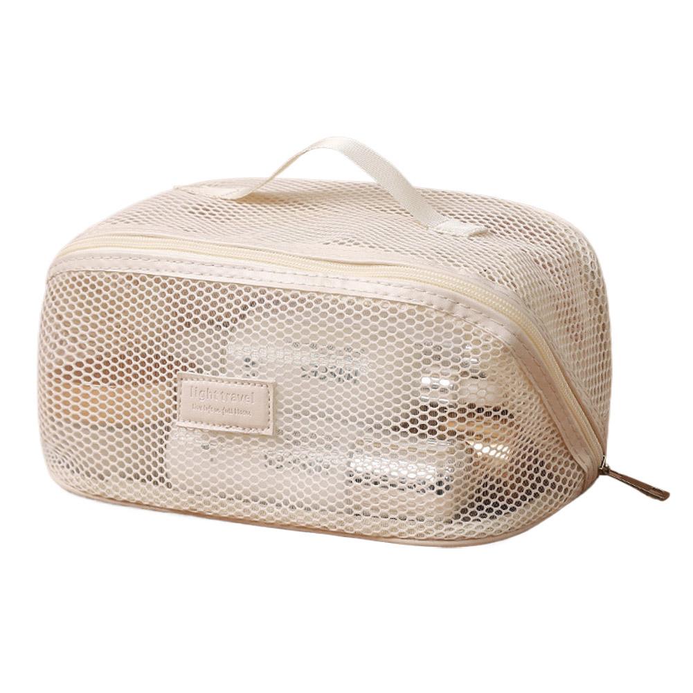 Transparent Mesh Women's Cosmetic Bag