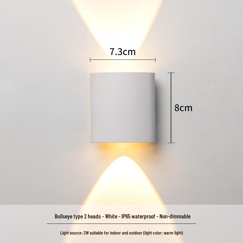 

Double Head LED Exterior Wall Light for Outdoor Use - Waterproof and Super Bright for Villa, Courtyard, Corridor, or Aisle. Default Warm White (note other colors!)